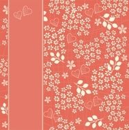 seamless floral pattern with banner