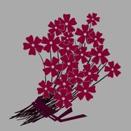 Red flower bouquet
