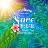 Save the Date Concept with Nature Style