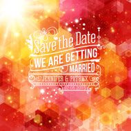 Save the date for personal holiday Wedding invitation