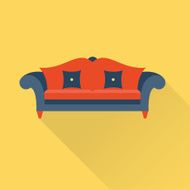 Vector sofa icon N8