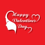 Valentine&#039;s day greeting card design vector illustration N9