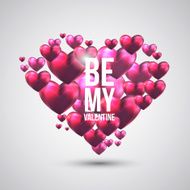 Abstract background with a pink valentine hearts N3