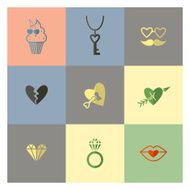 Happy Valentines Day Icons N595