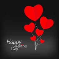 Valentines day love card with heart sign N9