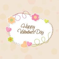 Beautiful frame for Happy Valentines Day celebration N2