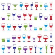 Classic goblets collection martini wineglass cognac N8