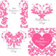 Set of Valentines day greeting cards N12
