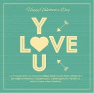 Happy Valentines Day Love Vintage