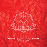 Valentine&#039;s Day Card - with Love Quote N6