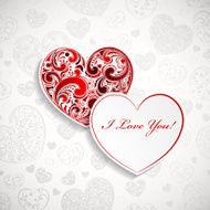 Background with two hearts N2