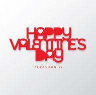 valentine`s day lettering- red typography design