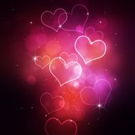 Blurry Heart Lights