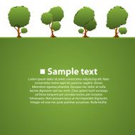 Isolated green trees N2