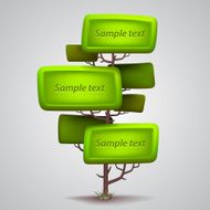 Vector tree banner N2