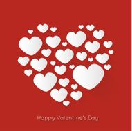Valentines day card with heart N17