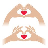 Hands with heart