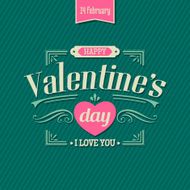 Valentine&#039;s day vintage lettering background N5