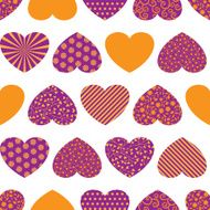 Seamless background with colorful hearts N2