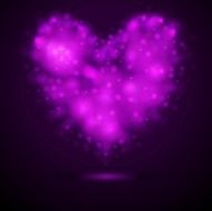 Shiny lights abstract heart