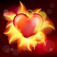 Burning heart N11