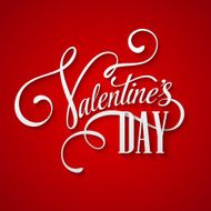 Inscription Valentine's Day Vector illustration N4