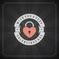 Happy Valentine&#039;s day Greeting Card Vintage Vector Background N4