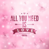 Love forever vector