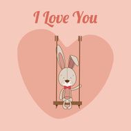 Love Design Over Pink Background Vector Illustration N11