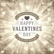 Happy Valentine&#039;s day Greeting Card and Bokeh N19