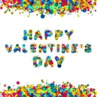 Valentines Day Card with Heart Vector Illustration N8