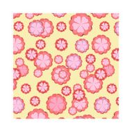 background with flowers of hearts