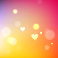 Heart blurred background
