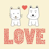 Love cat and dog2