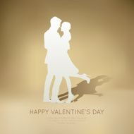 Couple Dancing paper Illustration