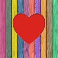 Valentine's greeting card Vector illustration