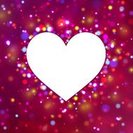 Heart shape with sparkles