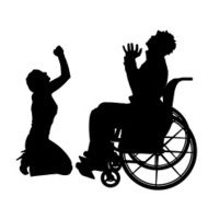 Vector silhouettes of couple N40
