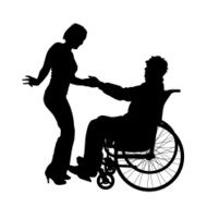 Vector silhouettes of couple N42