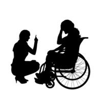 Vector silhouettes of couple N43