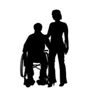 Vector silhouettes of couple N46