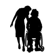 Vector silhouettes of couple N48