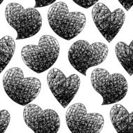Graphic hearts pattern N4