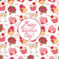 colorful card for Valentine&#039;s Day