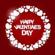 Happy Valentines Day Card Vector Illustration N54