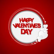 Happy Valentines Day Card Vector Illustration N57