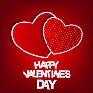 Happy Valentines Day Card Vector Illustration N58