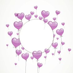 Vector Heart Balloons N4