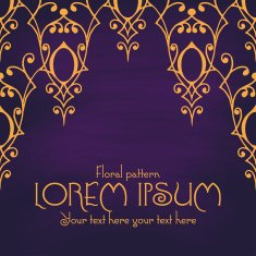 Luxury calligraphic vintage frame with beautiful pattern Elegant logo design N15