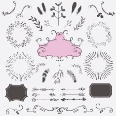 Hand Drawn Vector Design Elements N11